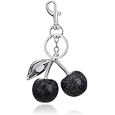 CHUQIU Fruit Bag Charm Purse Charms Keychain Strawberry Cherry Accessories Keychain For Women Birthday Valentine Day Gifts