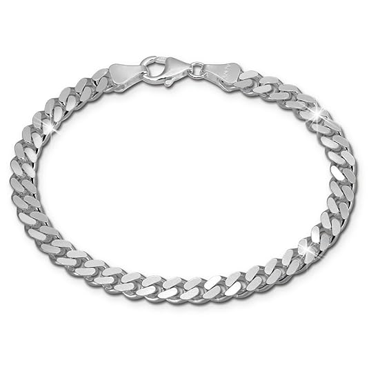 SilberDream Armschmuck 21cm silber Armband Panzer Damen Herren Silber SDA2411J
