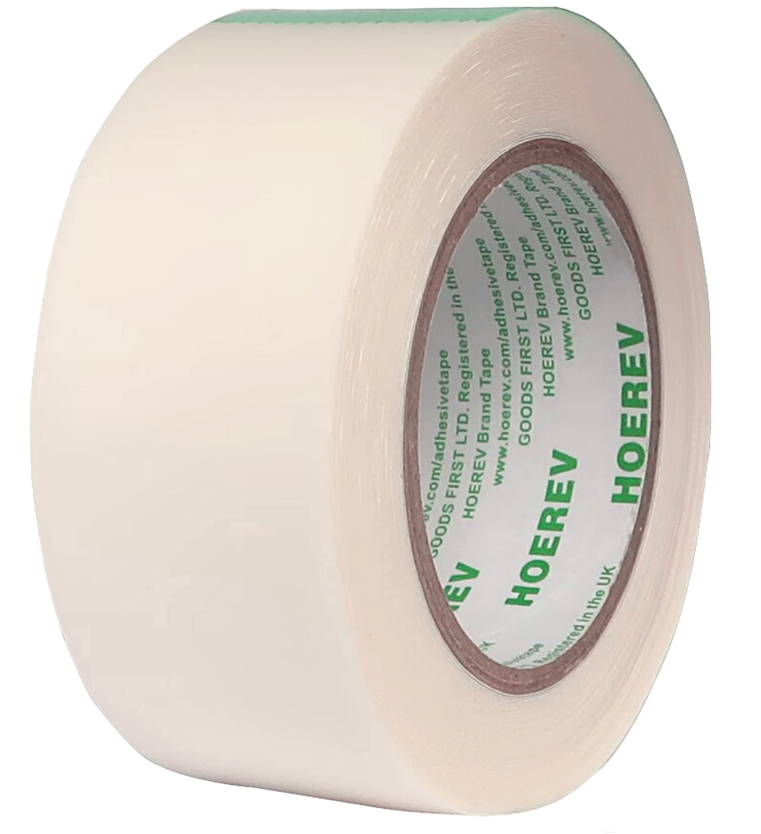 Hoerev UHMW PE Film Tape Ultra-high Molecular Weight Polyethylene Adhesive Tape,Size 0.28mmx19mm x 16.4m,Translucent, Abrasion Resistant Backing