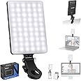 NEEWER Basic Selfie Light with Front & Back Phone Clip, 60 LED 2000mAh Rechargeable CRI 95+, 3 Light Modes, Portable Clip on Light for Phone/Tablet/Laptop, Zoom Call TikTok Video Fill Light - NL-60AI