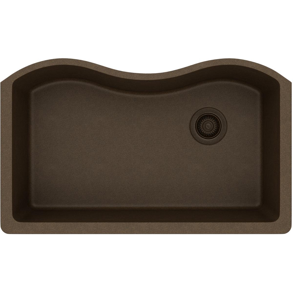 Elkay Quartz Classic ELGUS3322RMC0 Mocha Single Bowl Undermount Sink