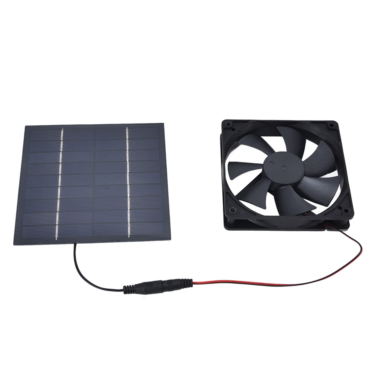 Solar Fan, Solar Powered Fan, Waterproof Solar Panel Fan Kit, Solar Powered Extractor Fan, 10W Double Fan for Greenhouse Chicken Coops