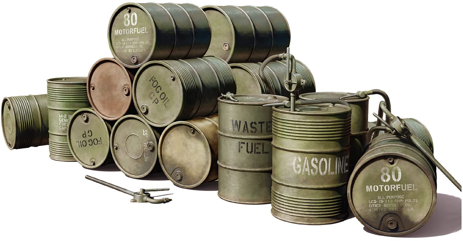 Miniart 1:48 - US Fuel Drums 55 Gal.