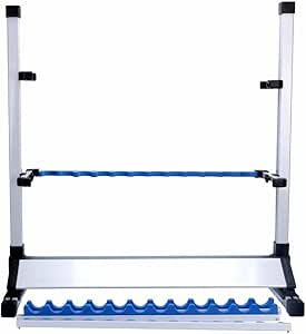Amazon.com: Portable White Fishing 24 Rod Rack Pole Holder 