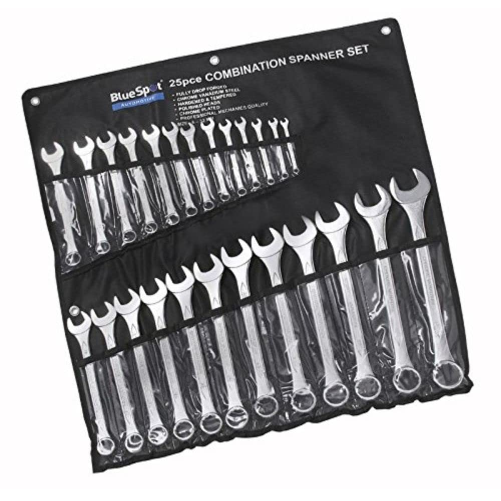 Bluespot 4131 Combination Spanner Set 6-32 mm with Storage Pouch 25 Pack