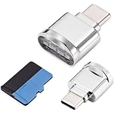 CY 2pcs USB Type C USB-C to Micro SD SDXC TF Card Reader Adapter for Laptop Cell Phone (2pcs/Set)