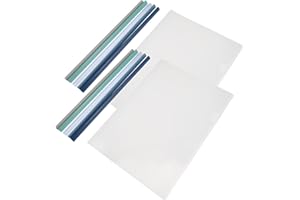 OSOLADY 10pcs A4 Slide Bar File Binders with Large Capacity Plastic Cover for Business and Study