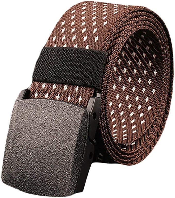 Men'S Belt Stretch Belt Automatic Unique Fashion Casual Belt Fabric