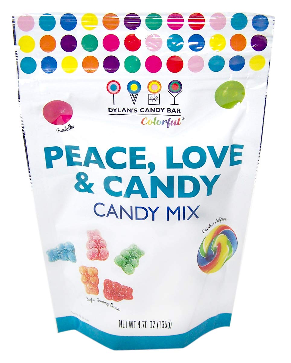 Dylan's Candy Bar Peace, Love, and Candy Colorful Gummy Candy Mix, 4.70oz