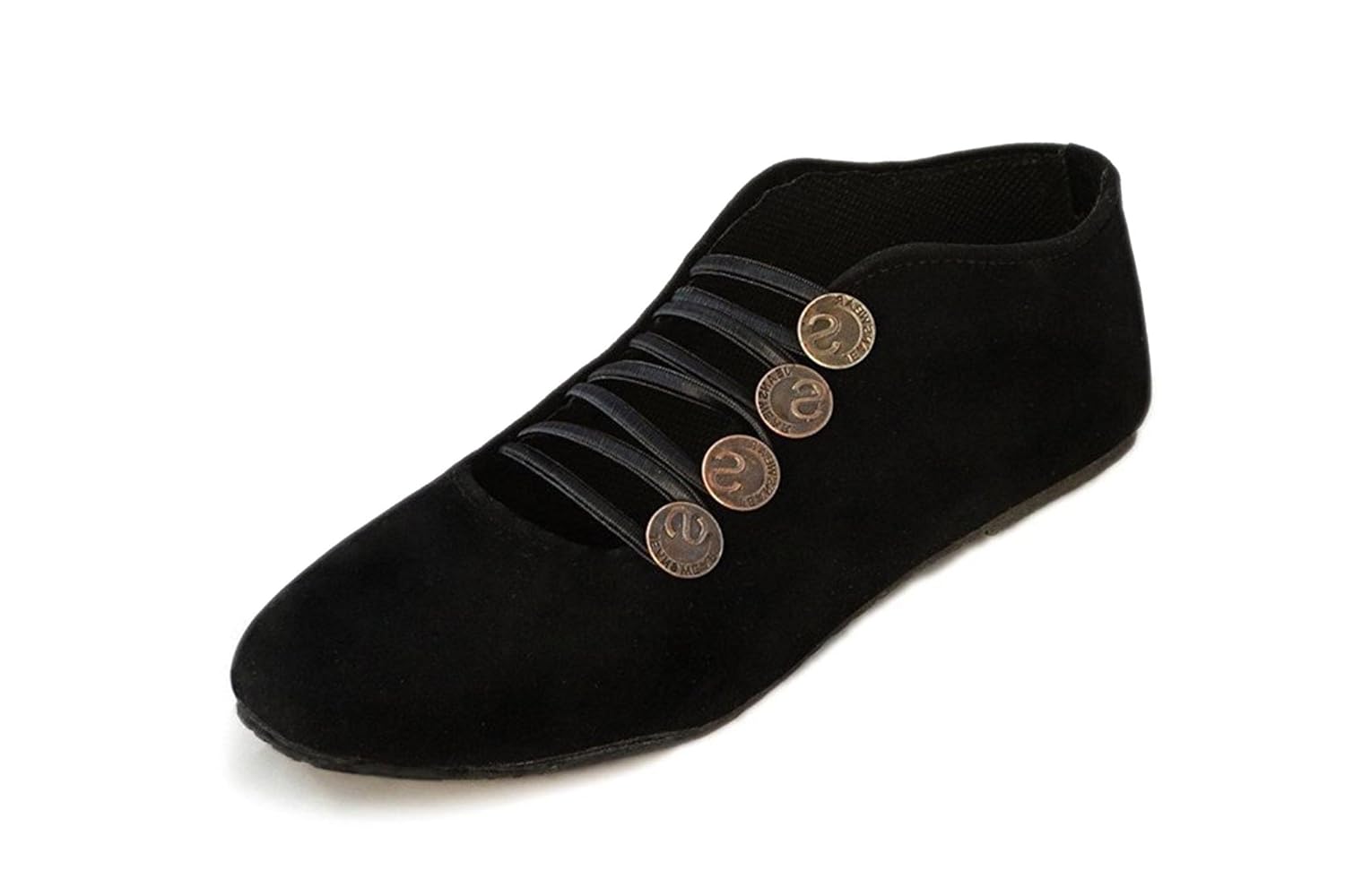 red choice collection women's black velvet low top shoes