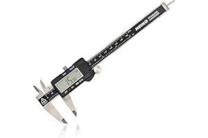 NEIKO 01407A Electronic Digital Caliper Measuring Tool, 0 - 6 Inches Stainless Steel Construction with Large LCD Screen Quick Change Button for Inch Fraction Millimeter Conversions, Digital Caliper Measuring Tool