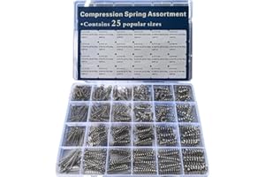 THZHIZHAO 420 Pcs 24 Different Sizes Stainless Steel Springs, Spring Assortment for Shop and Home Repairs,Compression Springs Assortment Kit