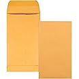 Quality Park #5 1/2 Coin Envelopes, 3 1/8 x 5 1/2, Gummed, Small Parts, Jewelry & Seed Envelopes for Garden, 28 lb Brown Kraft, 500 per Box (QUA50562)