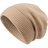 Unisex Winter Beanie for Women Thick Warm Knitted Hat Fashion Slouchy Grunge Style Soft Cold Proof Outdoor Ski Hat