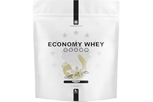 Canadian Protein Economy Whey 21g of Protein | 2 kg of Vanilla Flavoured Low Carb Keto Friendly Workout Recovery Protein Shak