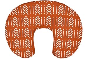 CULCLENDY Nursing Pillow Cover, Breastfeeding Pillow Cover, Rust Nursing Pillow Cover, Breastfeeding Pillow Slipcover, Rust Nursery Decor, Soft Fits Snug On Infant