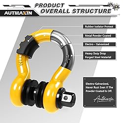 AUTMAXIN D Ring Shackles 3/4" Shackle