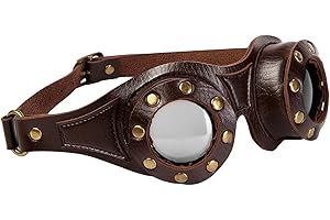 Steam Punk Goggles | Steampunk Goggles for Men | Adjustable Sunglasses Fashion for Women Men Anime Conventions Mountaineering