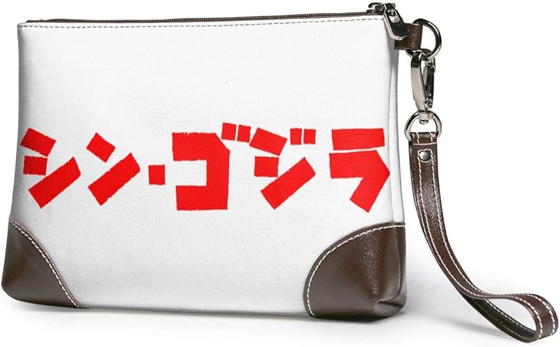 Amazon Shin Godzilla Logo ゴジラ モンスター ロゴ クラッチバッグ メンズ レディース セカンドバッグ ハンドバック 手持ちバッグ バッグインバッグ ジッパーウォレット ポーチ ケース 大きい財布 レザー 軽量 おしゃれプリント クラッチ セカンドバッグ