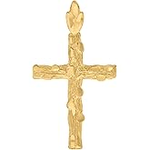 Jewels By Lux 10kt Yellow Gold Womens Mens Unisex Cross Religious Charm Pendant