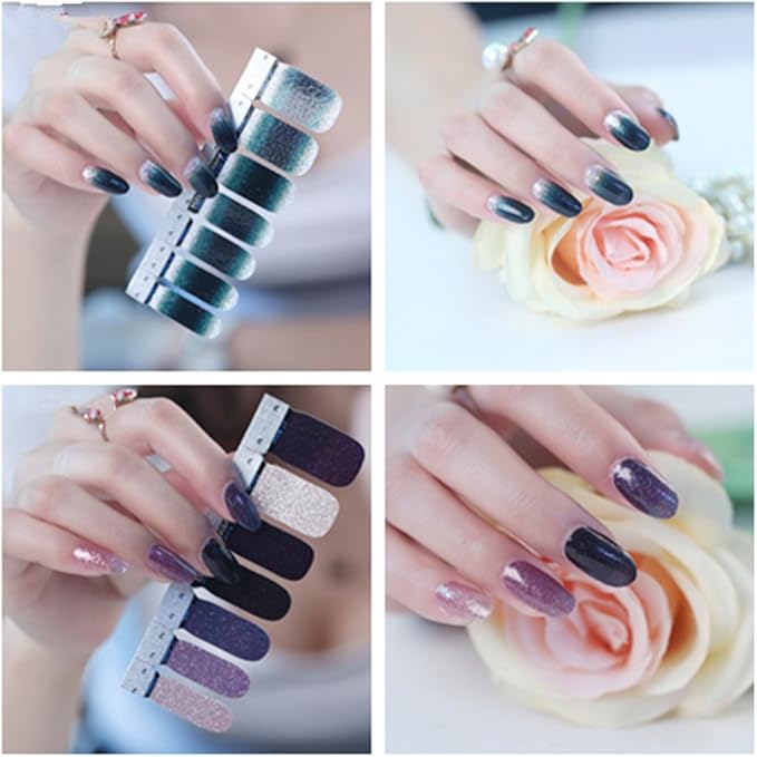 Amazon 9枚セットネイルシール ネイルステッカー セット 貼るだけマニキュア グラジエント9枚セット Duolaimeng シール ステッカー 通販