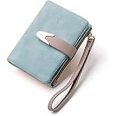 TOPKULL Wallets for Women Rfid Small Compact Bifold short Wallet,Ladies Wristlet Zipper Coin Purse