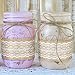 Burlap Ribbon Roll White Lace Trims Tape Natural Jute Fabric Ribbons 156 Inches