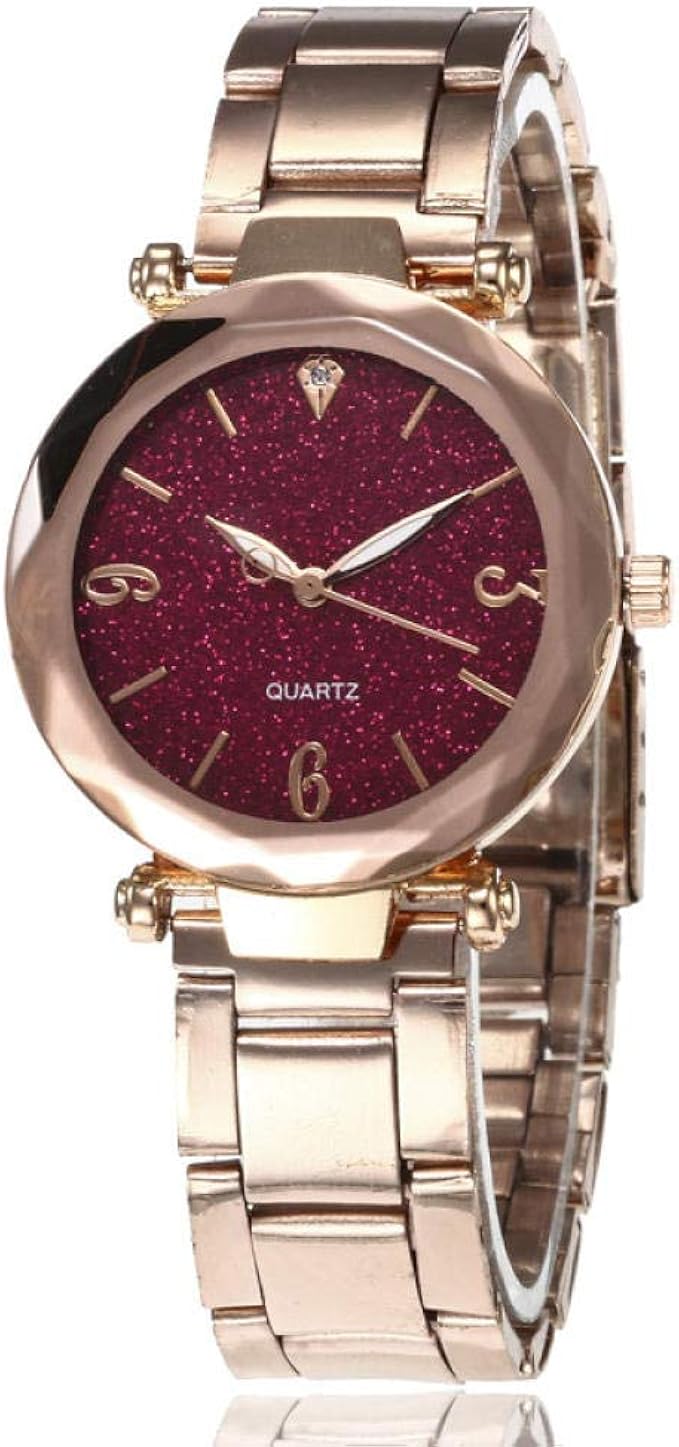 Orologio Donna Con Strass - Quadrante Analogico, Cinturino Acciaio Inox, Elegante E Casual - Foto 10