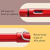 LAMY safari Red Fountain Pen with Ergonomic Grip M Nib, Includes T 10 Blue view 4