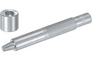 uxcell Eyelet Hole Punch Die Tool, 8mm Grommet Setter Hollow Punch for Leather Craft Clothing Handbag Fabric Curtain Setter