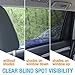 Tour Strong Car Shade for Baby, Window Sock Sun Blocker, Fits Most SUV, Trucks - 2 Pack, Large