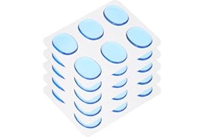 MECCANIXITY 30 Pcs Drum Dampeners Gel Pads Silicone Mute Pads Drum Silencers Drum Dampeners Moon Gels Blue 30x25x3mm for Drum