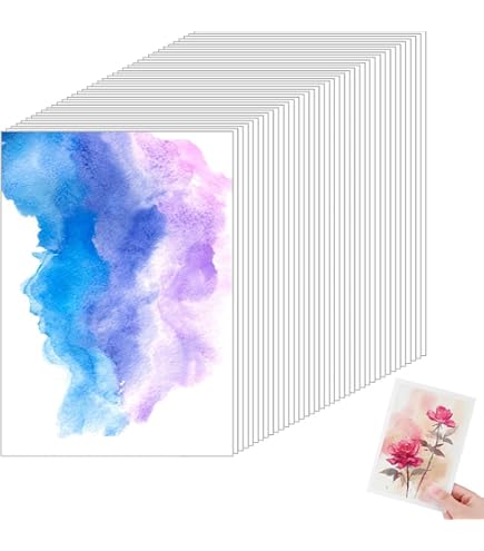 SMLT Haiku Cards | Set Of 24 Blank Watercolour Cards With Envelopes | 260gsm Cotton Paper | 147x106 Mm | Artistic Stationery