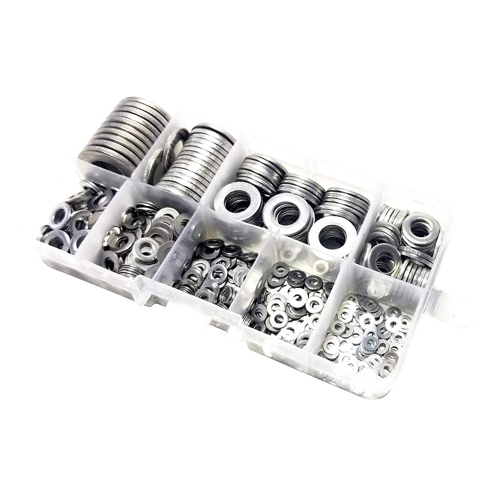 Screw Set M2 M2.5 M3 M4 M5 M6 M8 M10 M12 9 Sizes 580 Pieces Flat
