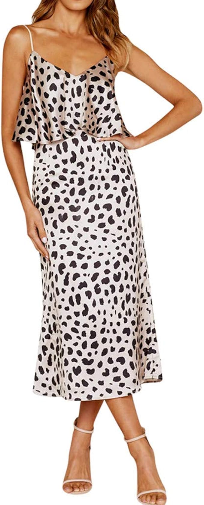 leopard print beach dress