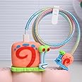 Yluirktfa Charger Cover Compatible With iPhone 20W USB-C Power Adapter Charger 3D Cute Cartoon Design Charger Cover Cable Protector Cover Wire Protective Case For iPhone 16 15 14 13 12 11 Pro Max, 146