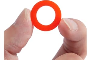 Litorange 30PCS Beer Washer,Keg Tap Line Washer Red Silicone(Better Than Rubber) Coupling Gasket for Beer Seal