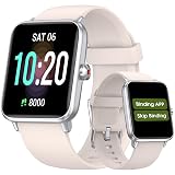 DAVIKO Pedometer Watch Senior Friendly No App/Phone Required,Waterproof Fitness Tracker Watch with Heart Rate Sleep Monitor Activity Tracker, Step Counter for Walking, Smart Watches for Women Men