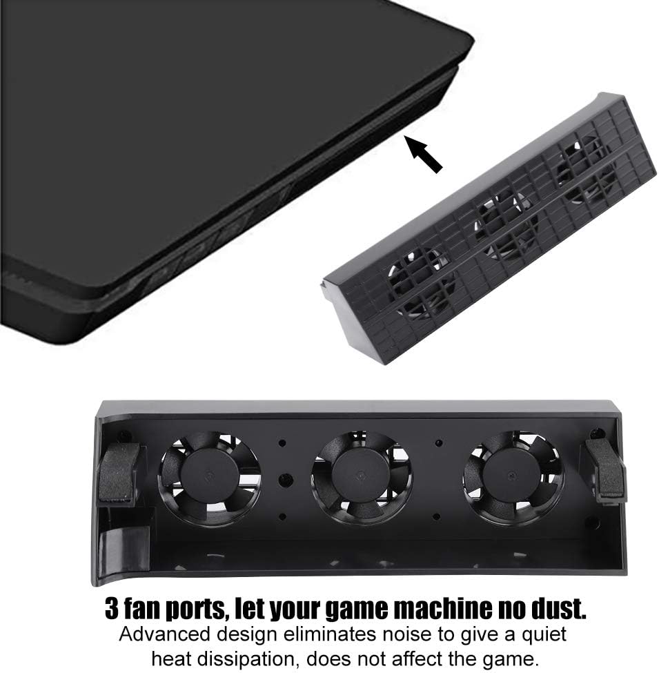 TP4819 Smart Temperature Control Cooling Fan for PS4 Slim Host, Heat Exhaust Cooler for Game Console, default - Image 5
