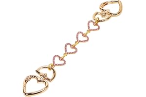 VeekyVicky Purse Bag Strap Extender, Heart Pink, Large