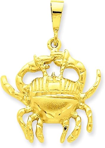 14K Gold Cancer Zodiac Charm Jewelry FindingKing