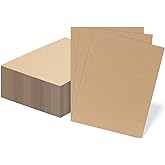 RLAVBL 50 Pack 8.5x11 Corrugated Cardboard Sheets, Flat Cardboard Inserts for Shipping, Mailing, Packing, DIY Crafts