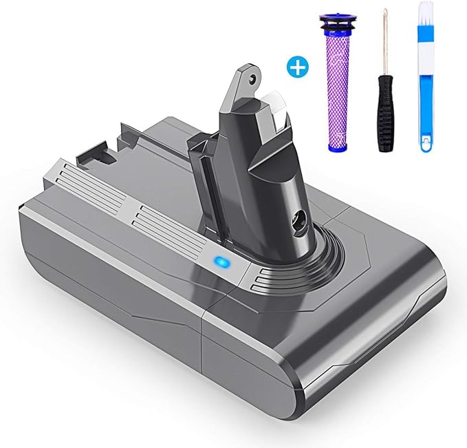 BuTure Battery for Dyson V6, V6 3000mAh Replacement Dyson V6 SV03 DC59