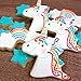 YUHAO Unicorn Cookie Cutter Set - 5 PCS - in Large/Medium/Small Size, Unicorn, Rainbow Mold Shape - Stainless Steel