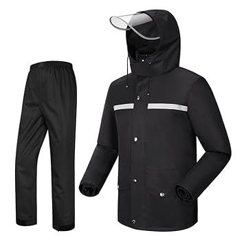 Regenbekleidung für wasserdichte Sportbekleidung Regenanzug für Männer Regenkleidung (Regenjacke und Regenhosen Set) Erwachse