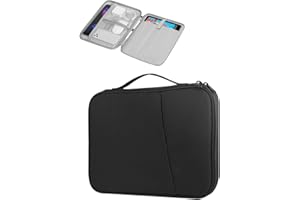 for XPPen Magic Drawing Pad 12.2 Inch Tablet Sleeve Carrying Case with Handle, Water-Resistant Double-Layer Design, Black