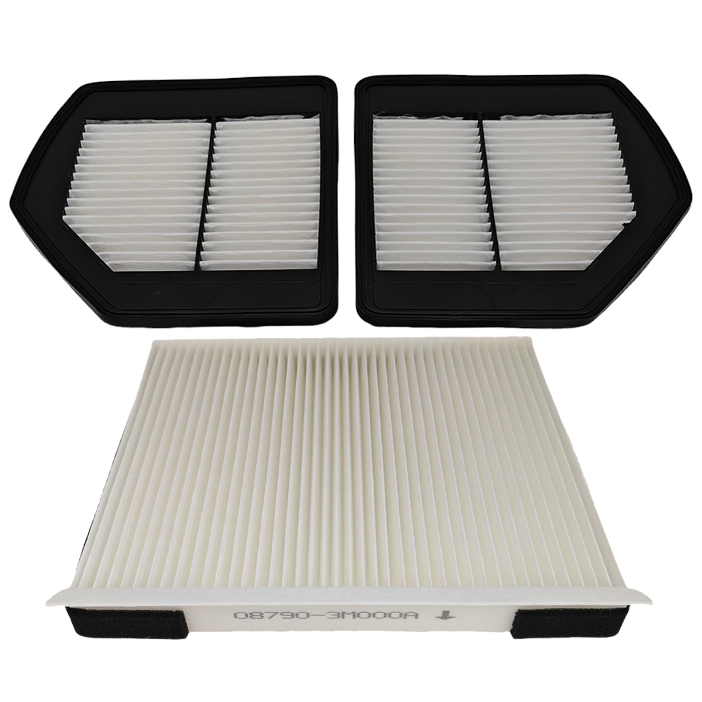 Photo 1 of 1 Pair Engine Air Filter & Cabin Air Filter Fit for 2018-2020 Genesis G80 3.3L 5.0L, 2017-2022 G90 3.3L, 2018-2022 G90 5.0L, Fit for 2015 Hyundai Genesis, Replace 28128B1000 28127B1000 087903M000A