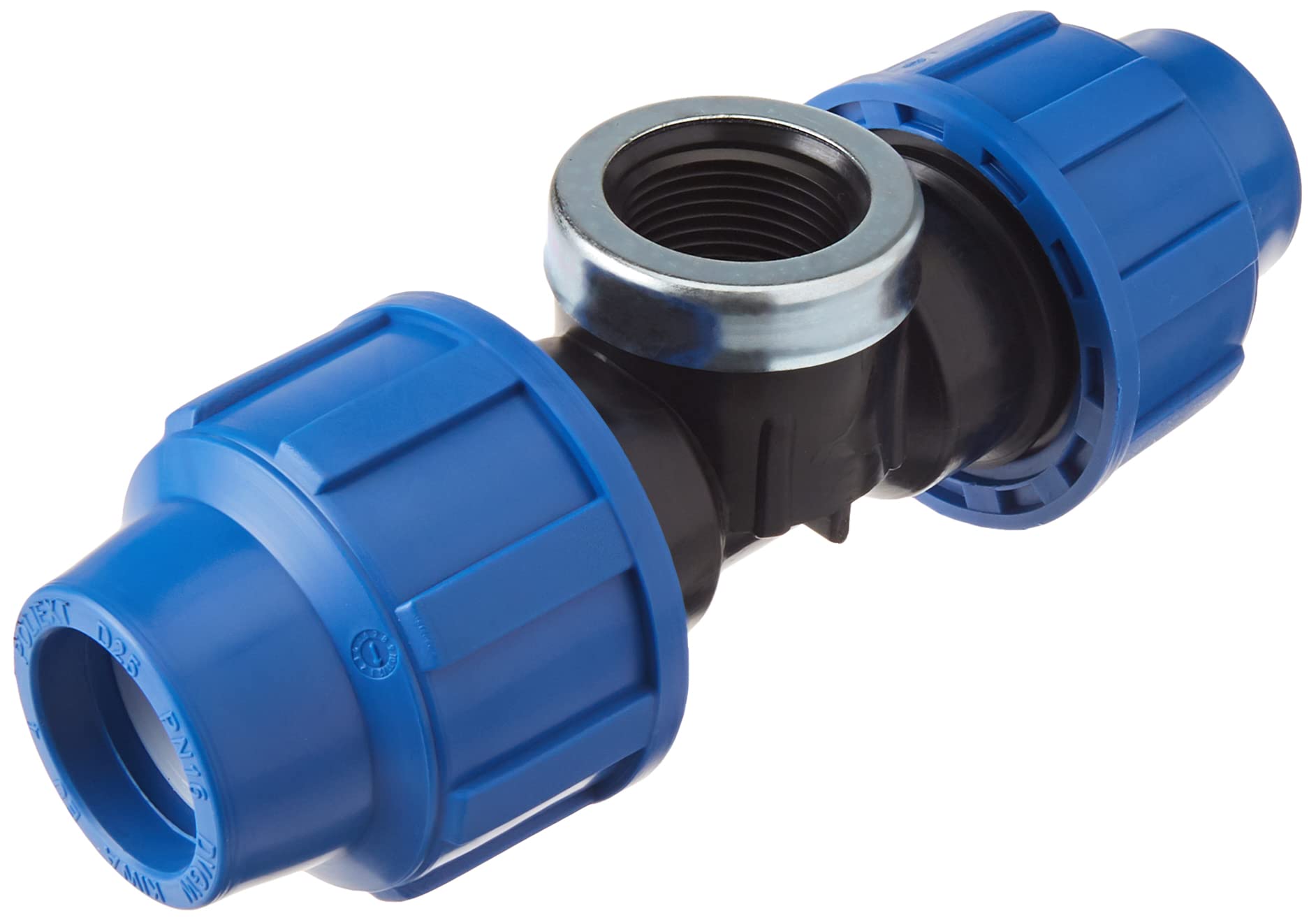 CORNAT T610725 25 mm x 3/4-Inch PP PE T-Piece - Clear