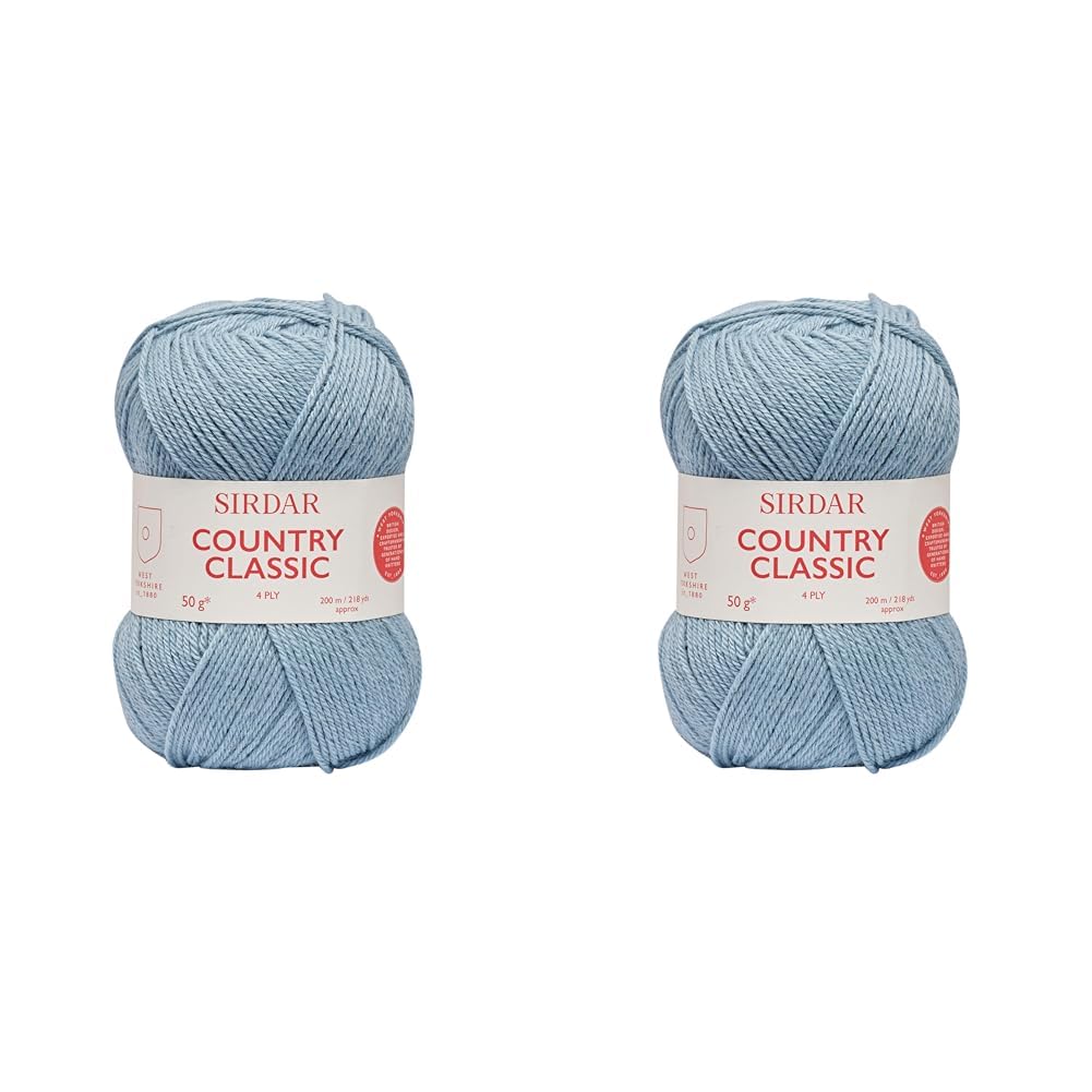 Sirdar Country Classic 4 Ply, Duck Egg Blue (964), 50g (Pack of 2) โ image 1