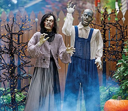 Spook Shack Male and Female Zombie Animated Halloween Prop (You get Both)